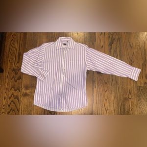 Paul Smith Purple Stripe Long Sleeve Button Down